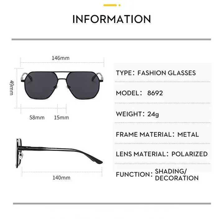 الأزياء الألومنيوم المغنيسيوم الطيار النساء الرجال . Fashion Aluminum Magnesium Pilot Women Men