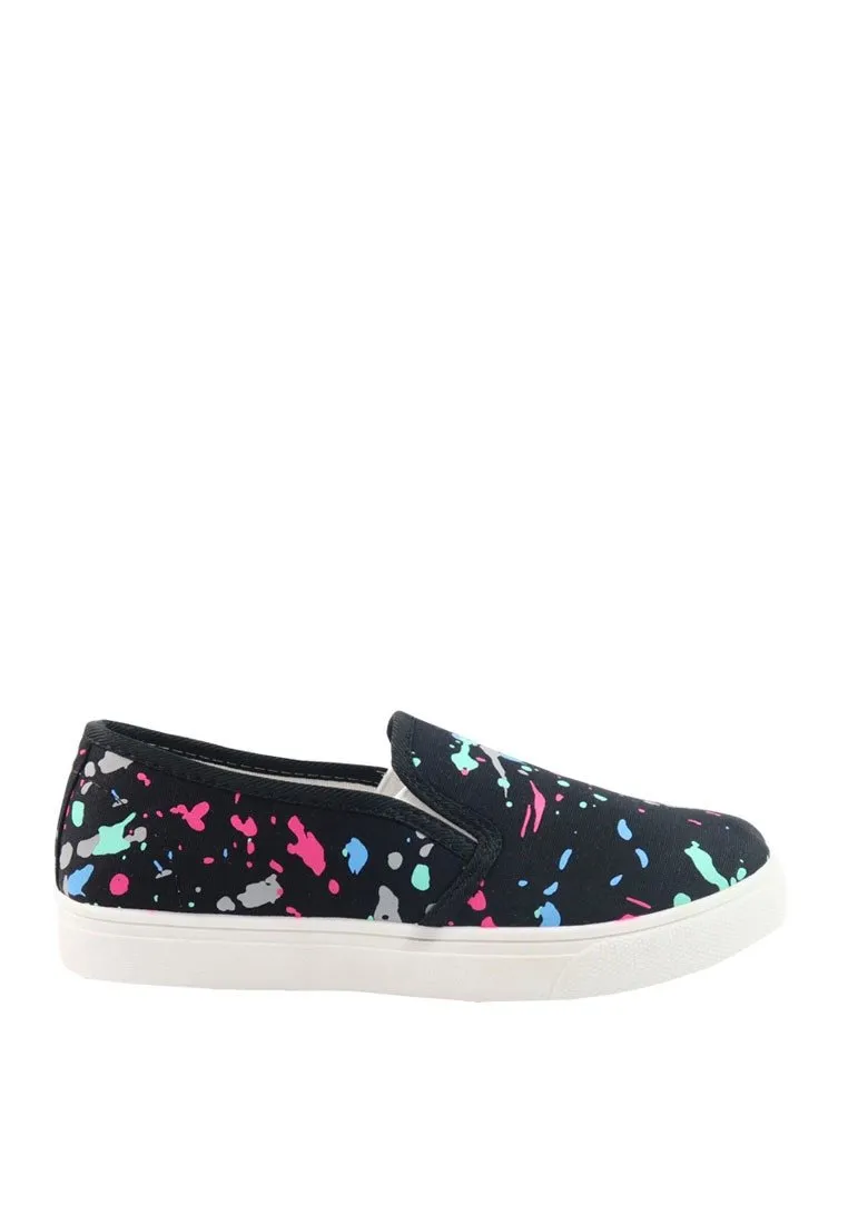 รองเท้าส้นแบนแคนวาส - Mulit-Colors Canvas Loafers