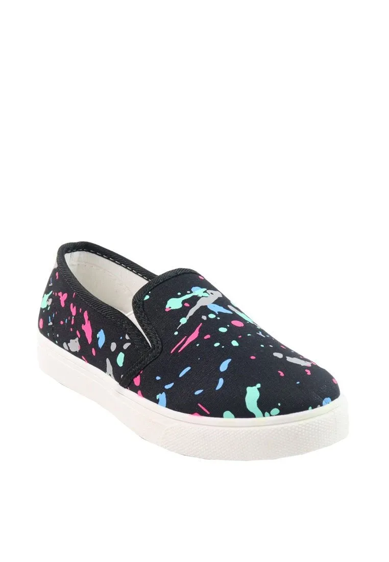 รองเท้าส้นแบนแคนวาส - Mulit-Colors Canvas Loafers