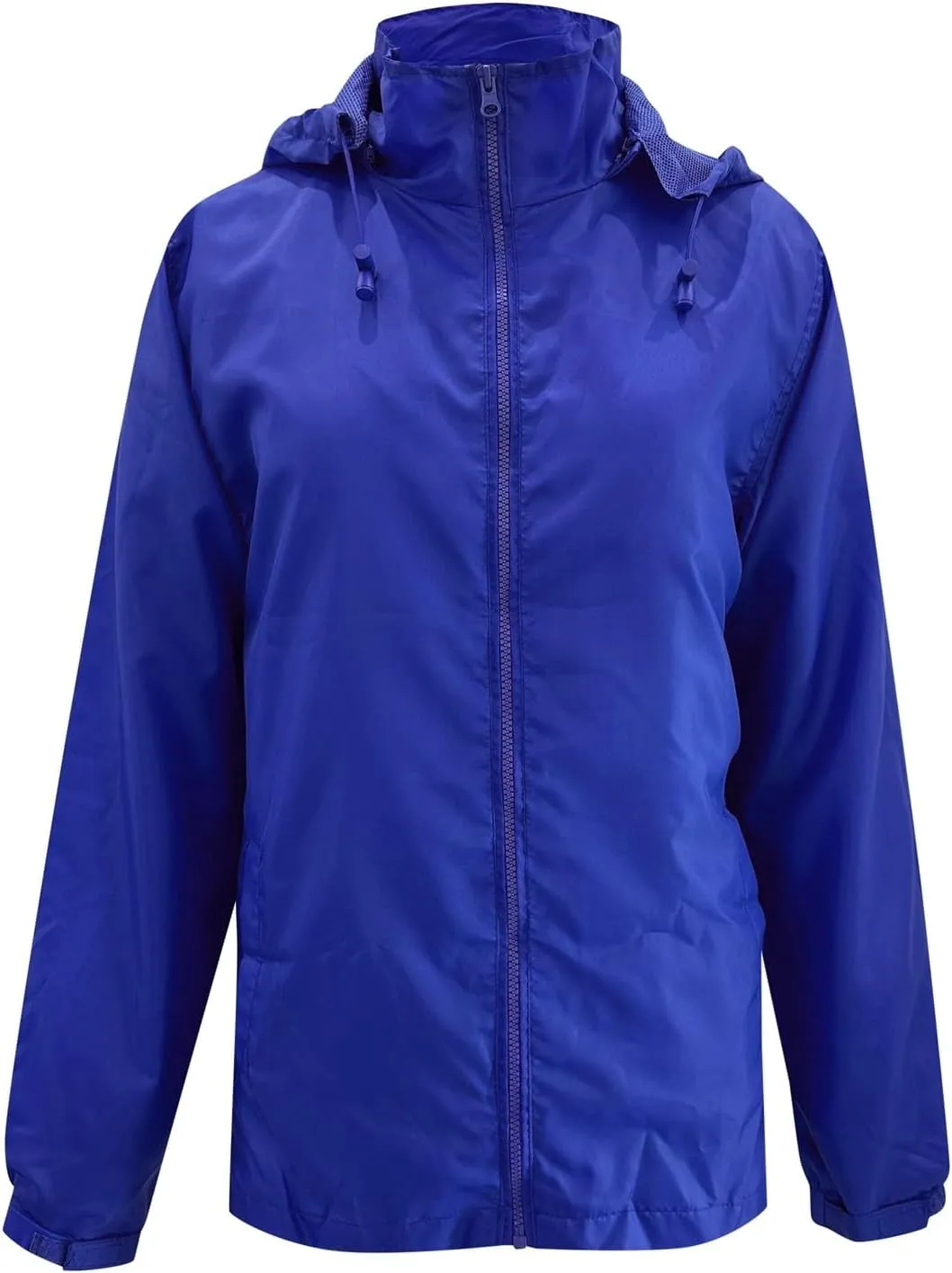 2023 Women's Windbreaker Jackets Waterproof Raincoat Plus Size Patchwork Outdoor Hooded Trench Coats Zip Up Rain Jacket