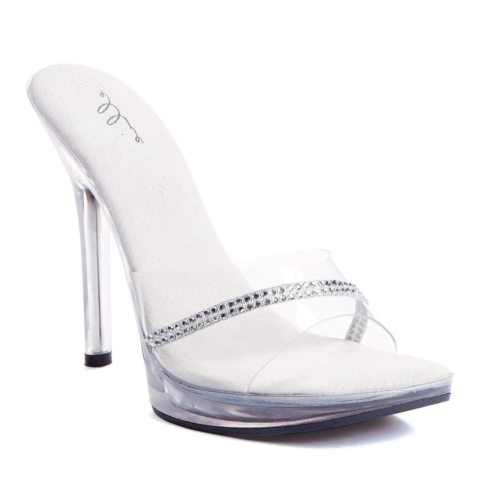 5 Heel Rhinestone Mule