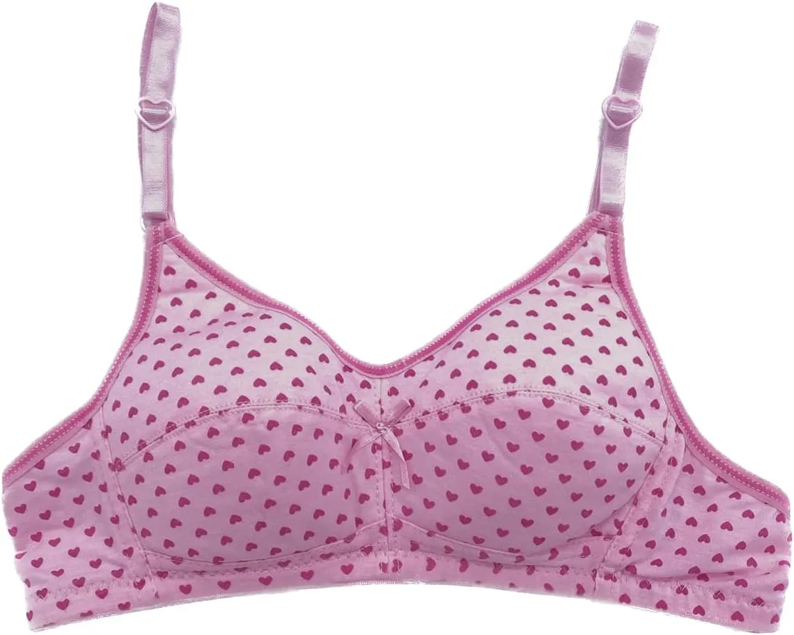6 Pieces No Wire Full Cup Plain/Lace Light Padded Wire Free Bra A/B/C/D/DD