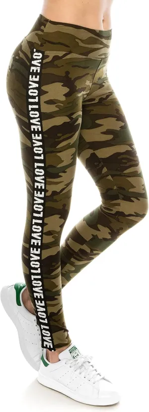 ALWAYS Legging Women Track Pants - High Waisted Premium Soft Stretch Buttery Racing Stripe