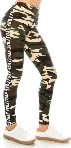 ALWAYS Legging Women Track Pants - High Waisted Premium Soft Stretch Buttery Racing Stripe