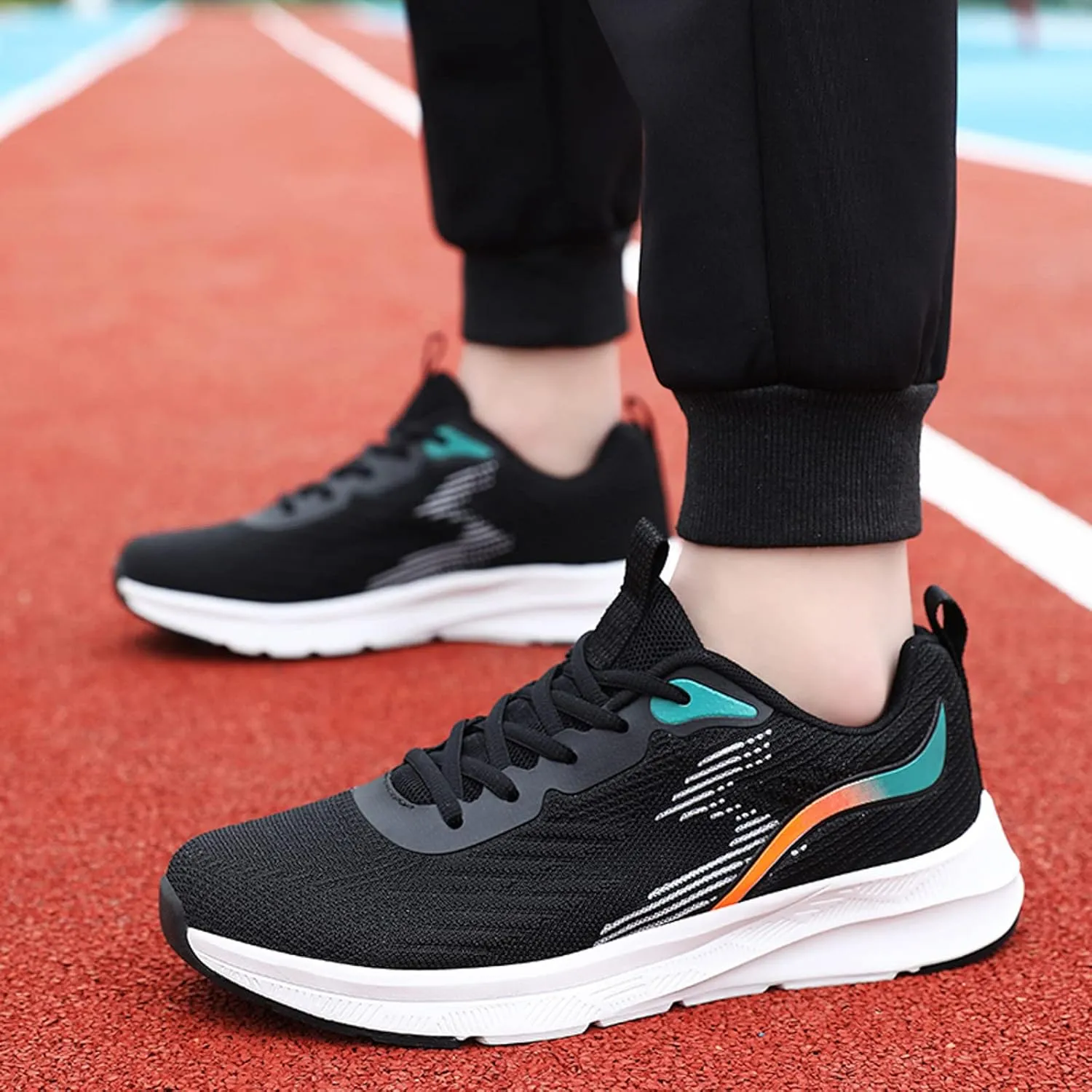 Athletic Fashion Sneakers for Men Casual Sneaker Mesh Breathable Walking Shoe Hook and Loop Orthopedic Sneakers