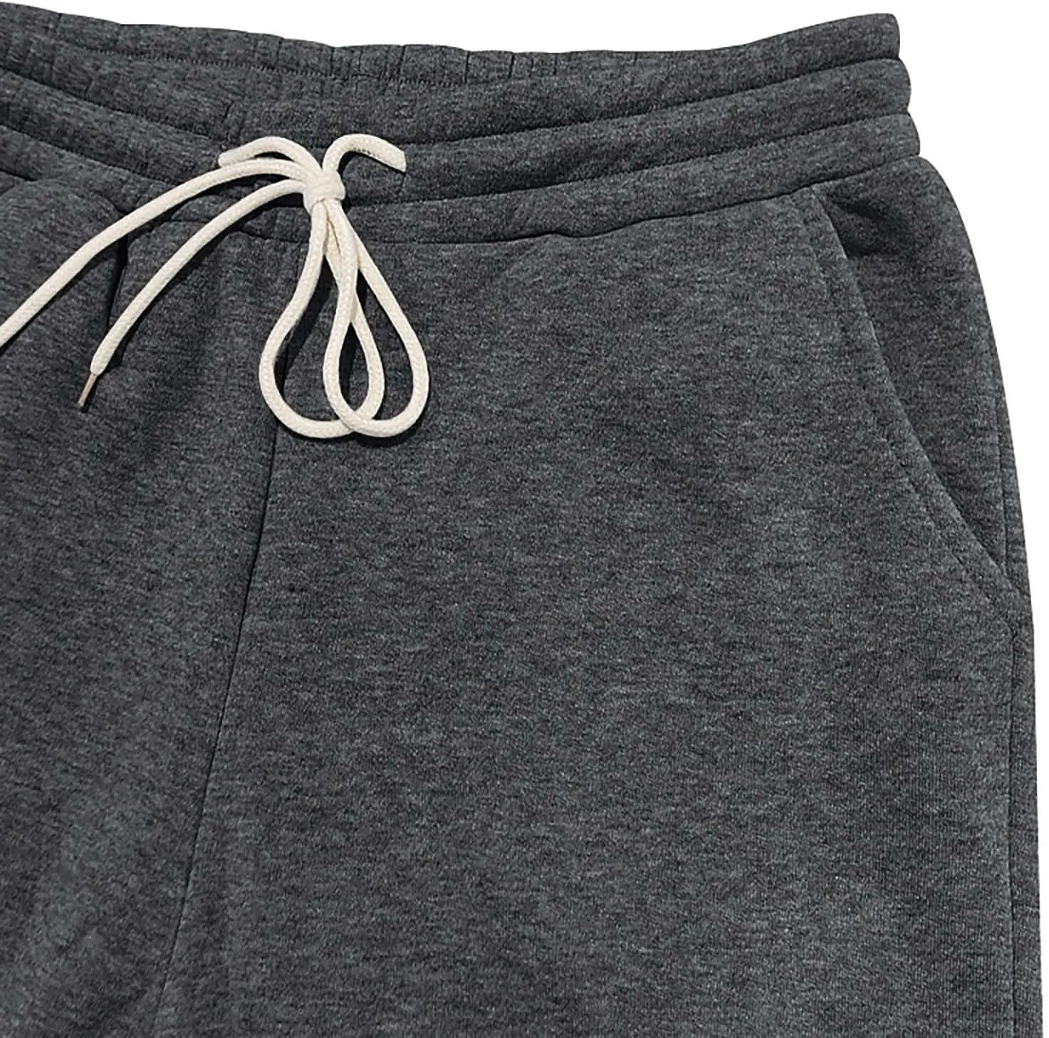 Baggy Cargo Sweatpants for Men Casual Drawstring Waist Fleece Joggers with Multi Pockets Mencomfy Track Pants