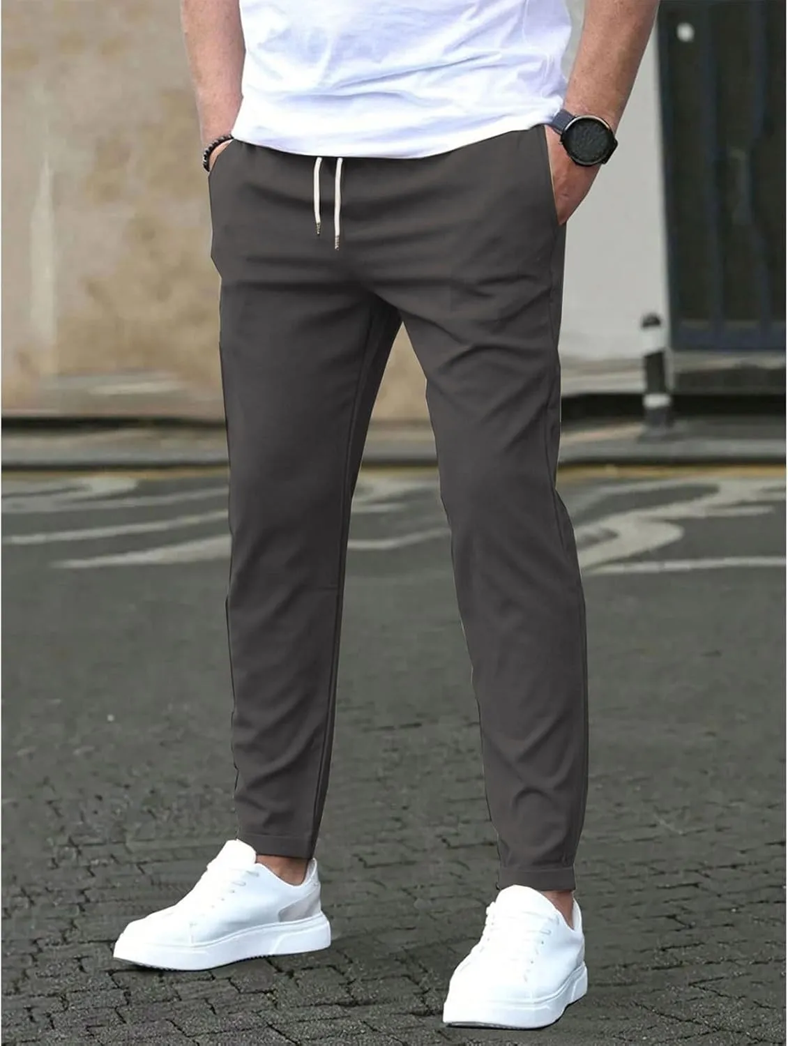 Beva Wear Glide Pants Men Quick Dry Breathable Pants Stretch Tapered Active Hiking Trousers with Pockets