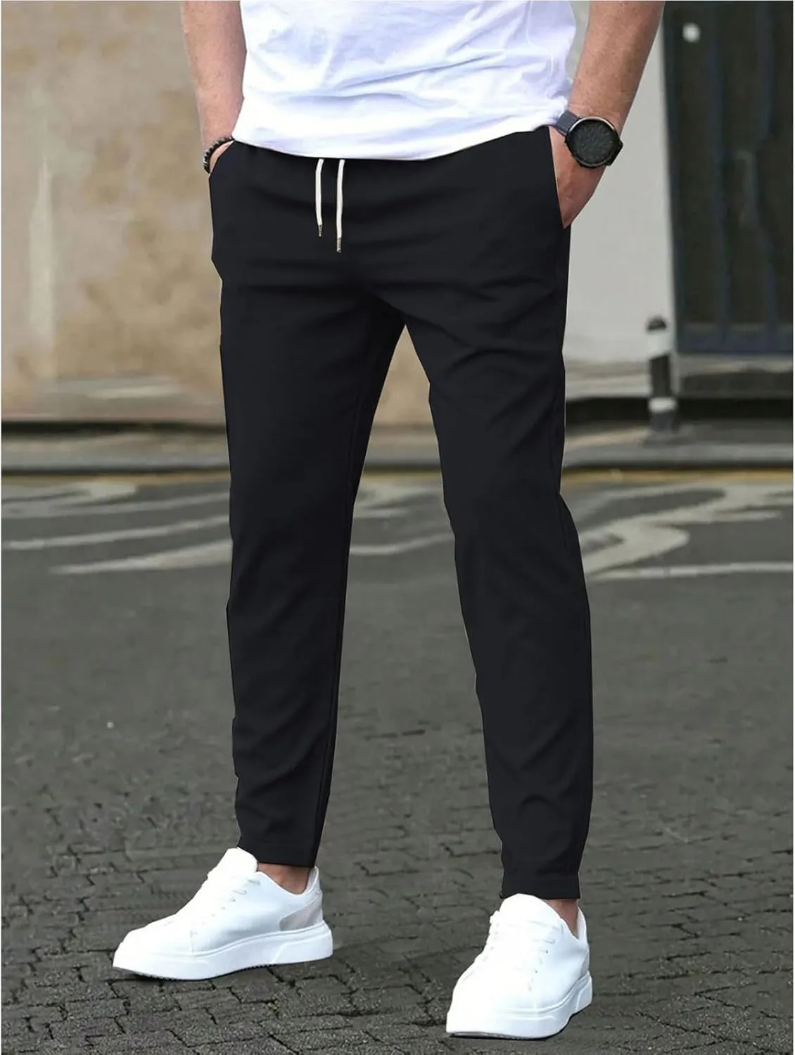 Beva Wear Glide Pants Men Quick Dry Breathable Pants Stretch Tapered Active Hiking Trousers with Pockets
