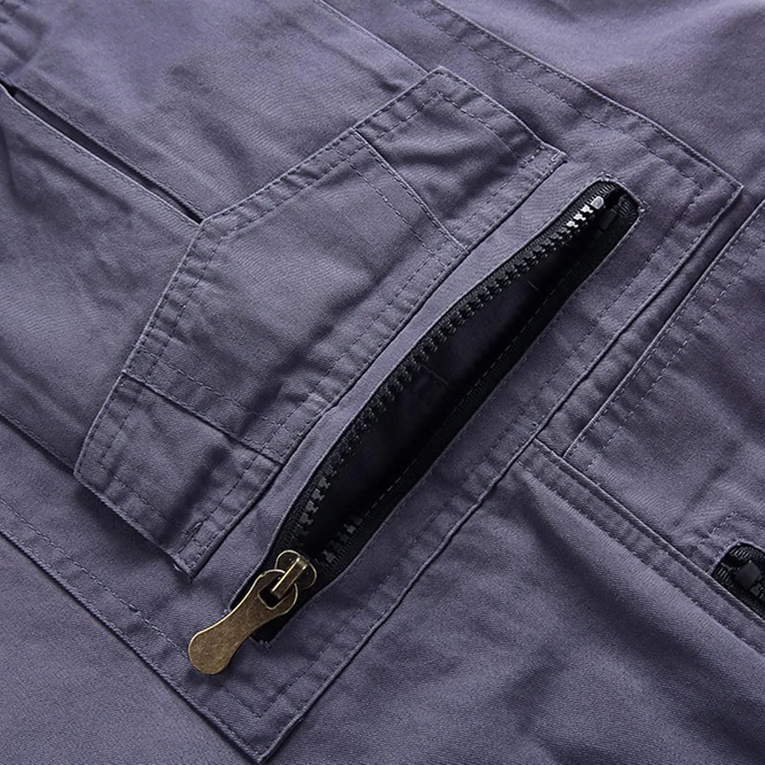 Big and Tall Cargo Shorts for Men Relaxed Fit Buckle Zipper Summer Casual 5" Inseam Linen Shorts Multi Pockets