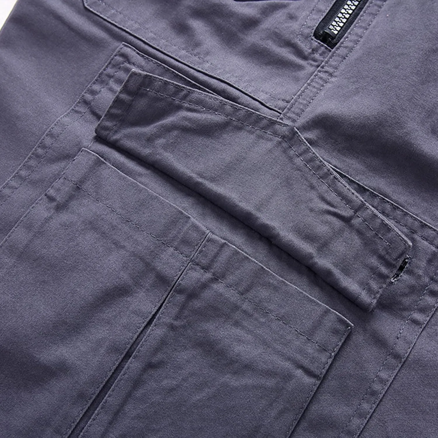 Big and Tall Cargo Shorts for Men Relaxed Fit Buckle Zipper Summer Casual 5" Inseam Linen Shorts Multi Pockets
