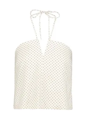 Bishop & Young - Seaside Halter Top Micro Polka Dot