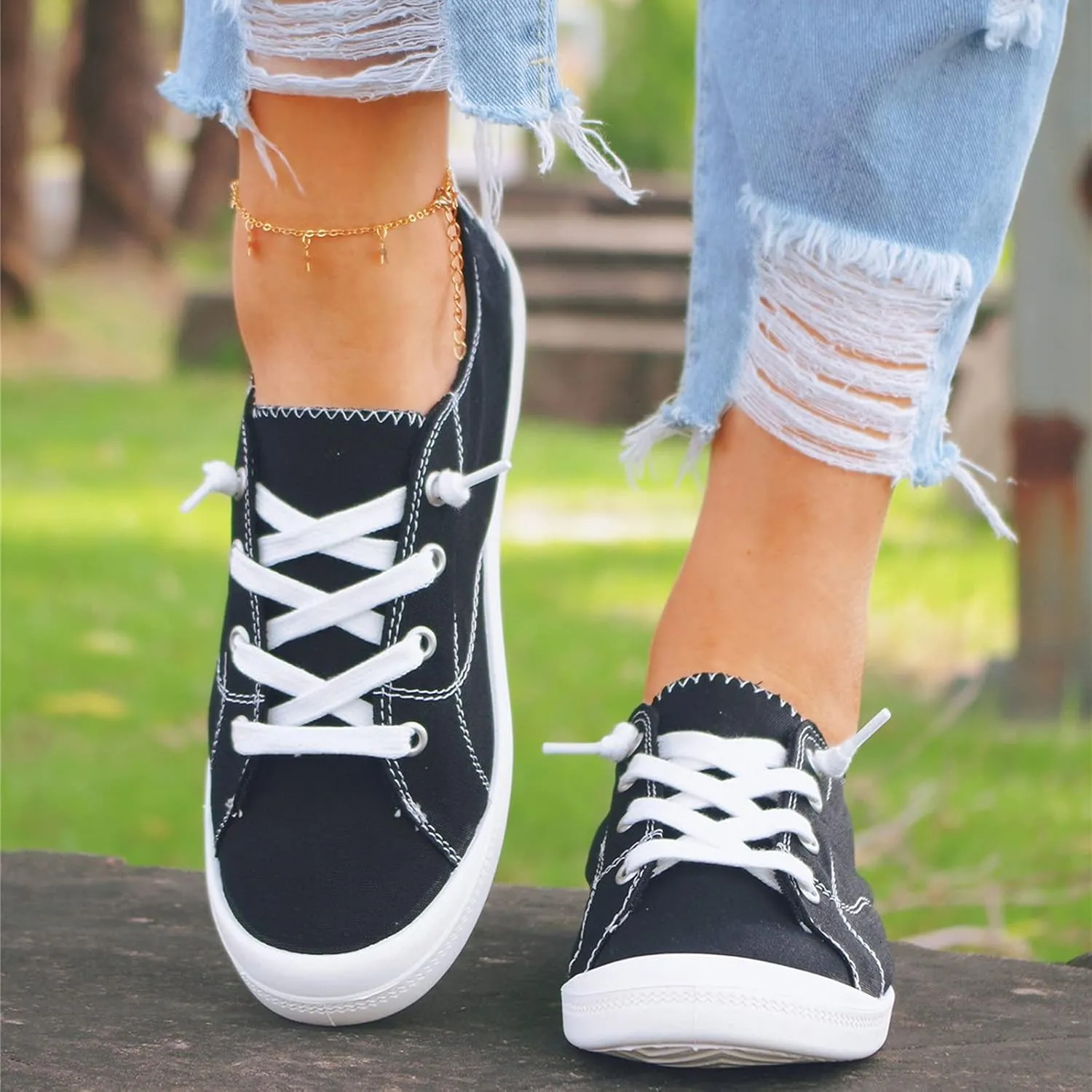 Black Sneakers for Women Workout Zapatos para Juanetes De Mujer Adulta Basketball Shoes for Women with Laces Walking Sneakers for Women 2023 White Zapatillas De Tacon para Mujer