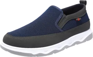 Breathable Diabetic Shoes for Men Casual Sneaker Mesh Breathable Walking Shoe Hook and Loop Orthopedic Sneakers