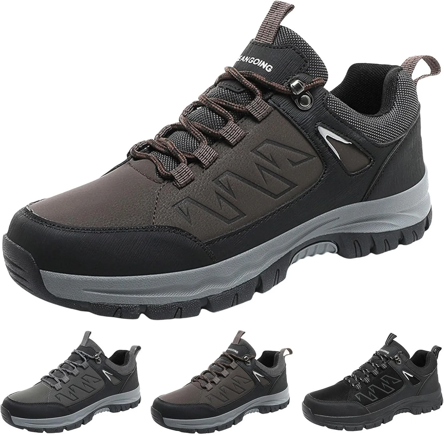 Breathable Dress Sneaker Men Sports Shoes New Pattern Simple Fashionable Thick Sole Outdoor Mountaineering Shoes