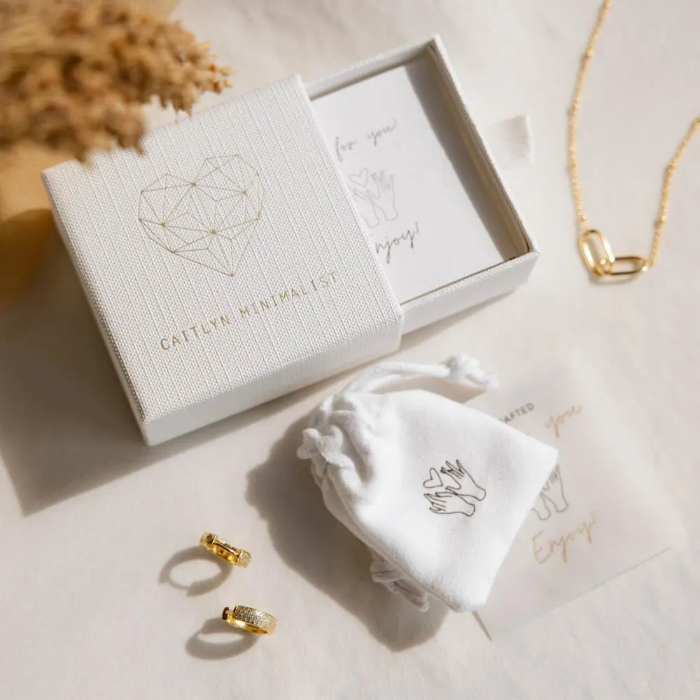 CAITLYNMINIMALIST 18K Gold Sterling Silver Endless Love Dainty Chain Photo Locket Pendant Necklaces Gift for Her