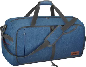 Canway 115L Travel Duffel Bag, Foldable Weekender Bag with Shoes Compartment for Men Women Water-proof & Tear Resistant