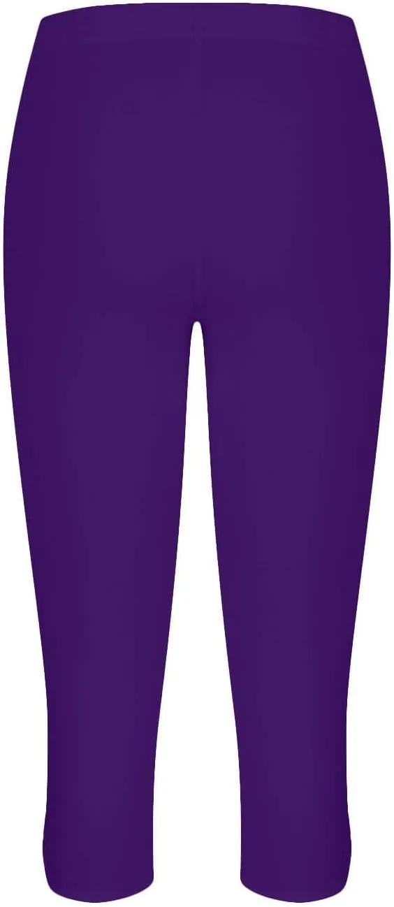 Capri Leggings for Women Tummy Control High Waist Yoga Pants Soft Leggings Summer Dressy Workout Pants