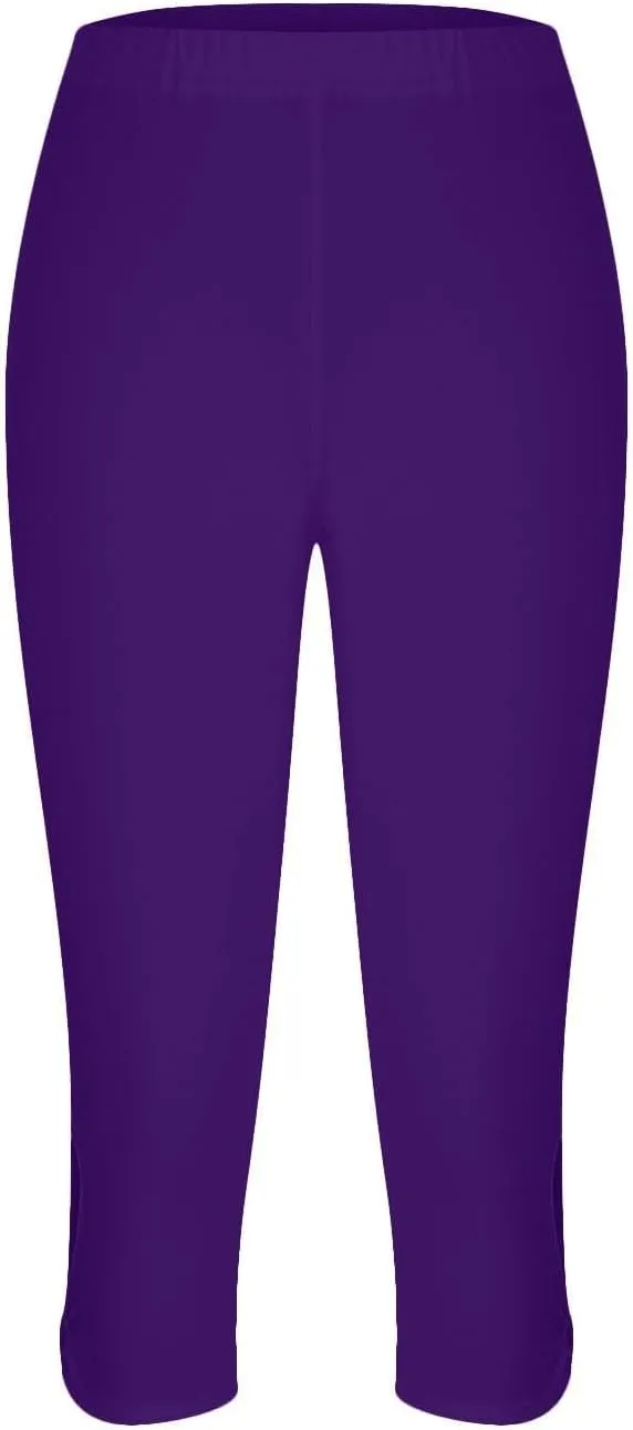 Capri Leggings for Women Tummy Control High Waist Yoga Pants Soft Leggings Summer Dressy Workout Pants