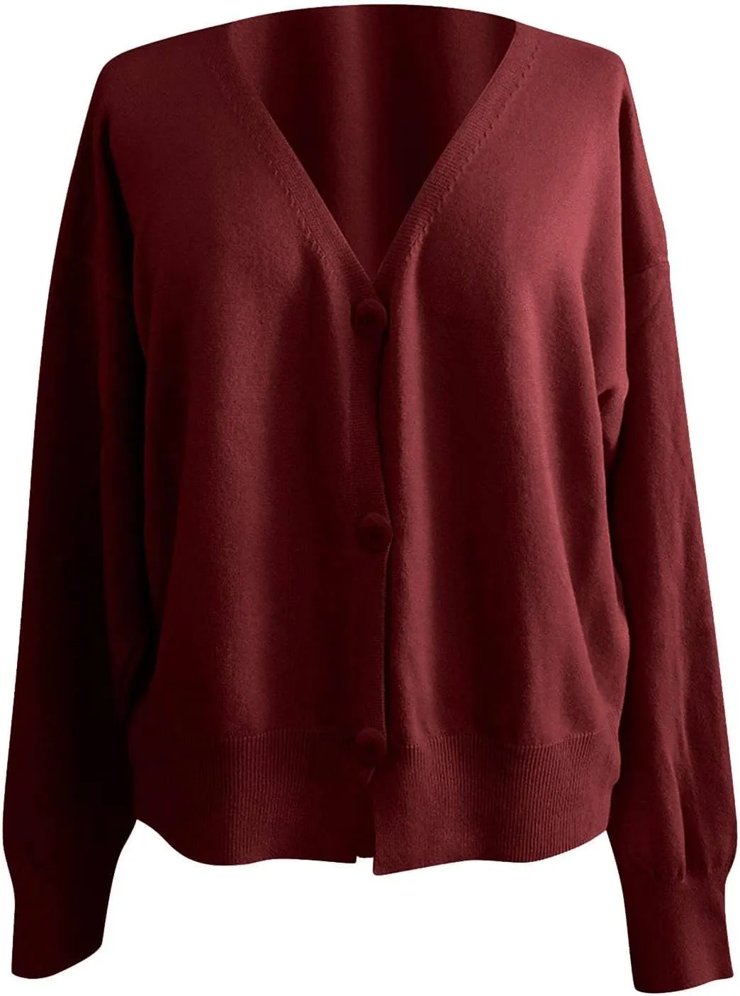 Cardigans for Women Trendy Oversized v Neck Lightweight Knit Sweater Button Front Casual Trendy Tops Outfits Clothes