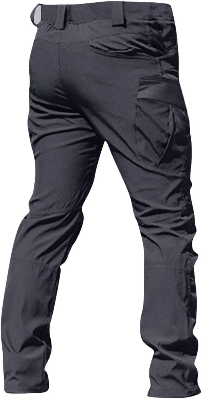 Cargo Pants for Men, Tactic Pants for Men Work Hiking Water Resistant Ripstop Flex Lightweight Outdoor Trousers