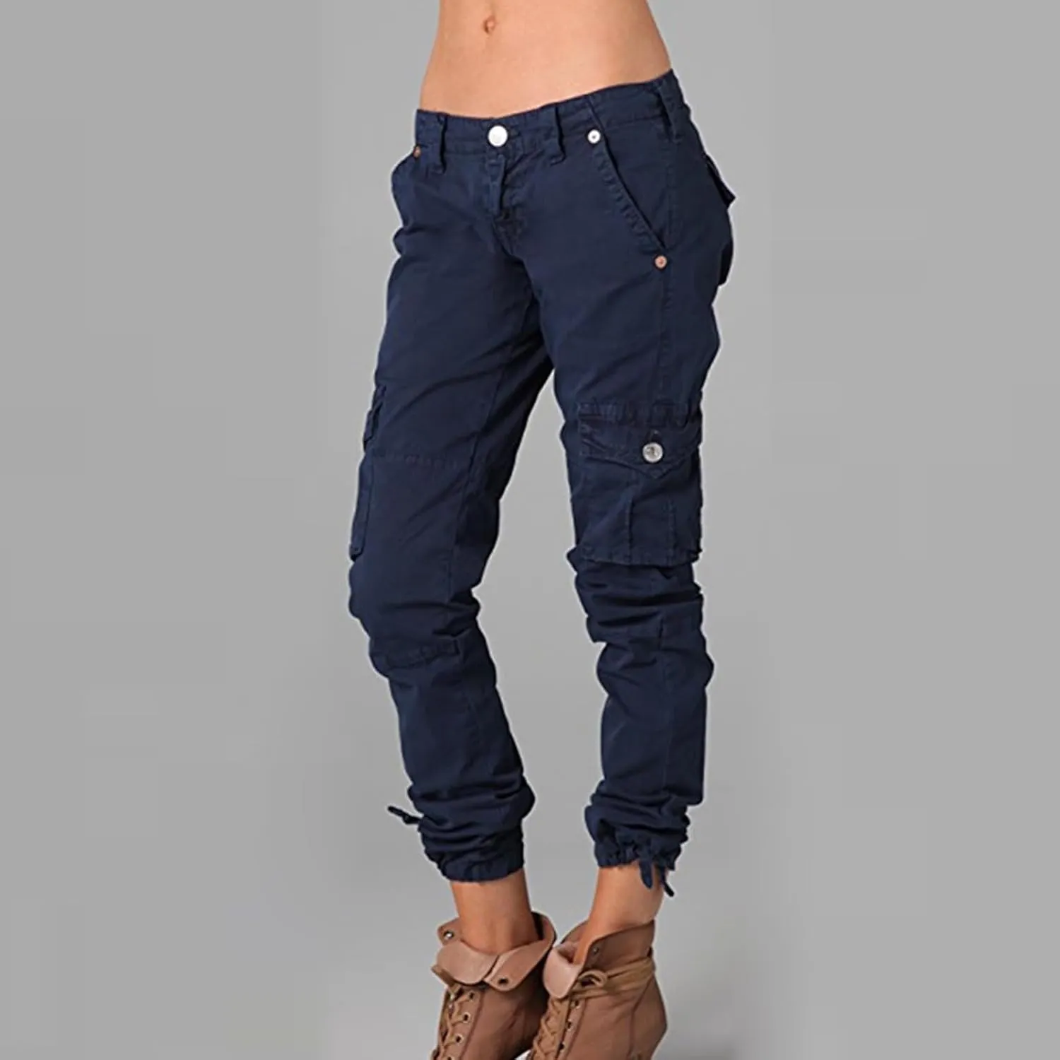 Cargo Pants Women Drawstring Drawstring Split Leg Casual Pants Y2K High Waist Pants Black Pants for Women Wide