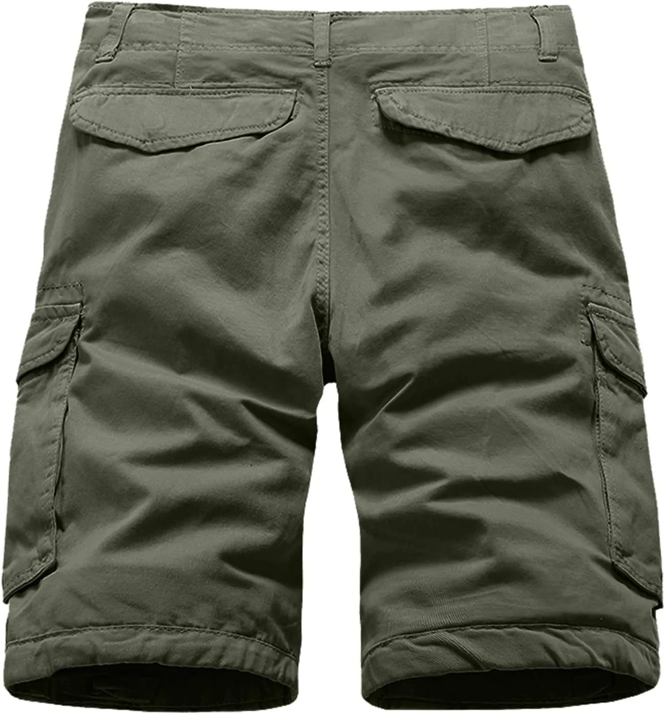 Cargo Shorts for Men Relaxed Fit, Men's Slim Flat-Front Comfort Stretch Chino Shorts Summer Hiking Fishing Shorts