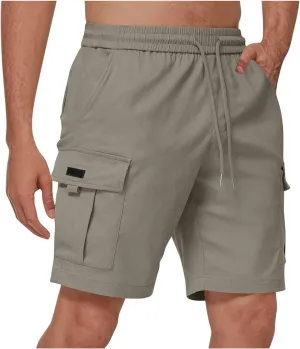 Cargo Shorts for Men Stretch Waist Lightweight Relaxed Fit Work Shorts Casual Fashion 2025 Summer Pants with Pockets