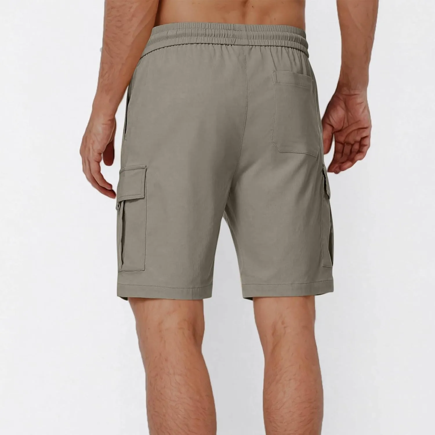 Cargo Shorts for Men Stretch Waist Lightweight Relaxed Fit Work Shorts Casual Fashion 2025 Summer Pants with Pockets