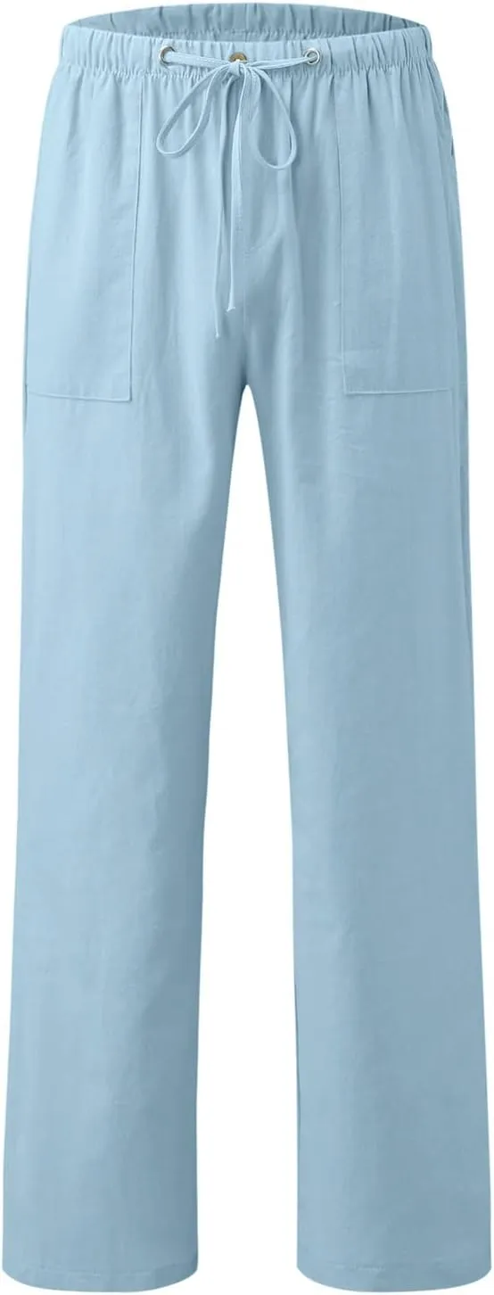 Casual Work Pants for Men Mens Casual Dress Pants Men's Slim-Fit Wrinkle- Flat-Front Chino Straight Fit Twill Pant