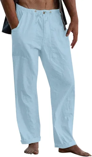 Casual Work Pants for Men Mens Casual Dress Pants Men's Slim-Fit Wrinkle- Flat-Front Chino Straight Fit Twill Pant