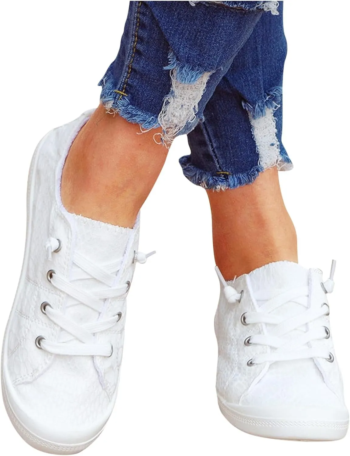 Cathalem Walking Shoes for Women Tennis Shoes Low Top Casual Shoes Lace Up Sneakers Comfortable Shoes for Women