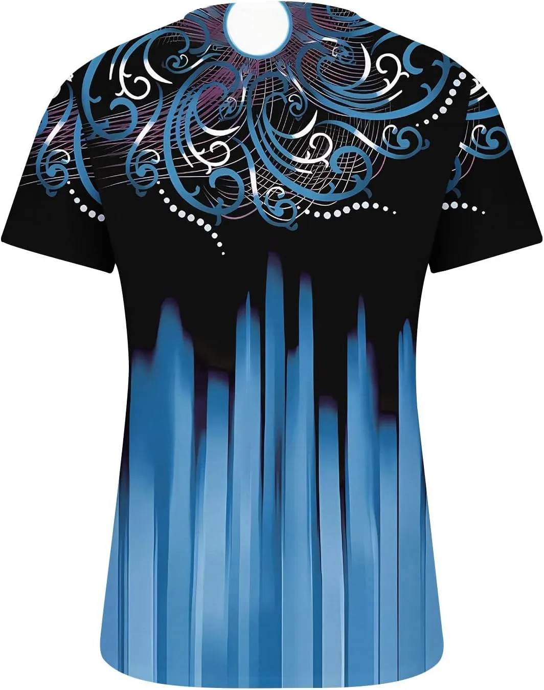 Ceboyel Women Floral Print Henley Shirts Button Down V Neck Sexy Causal Tops Short Sleeve Tunic Blouses Dressy Ladies Outfits