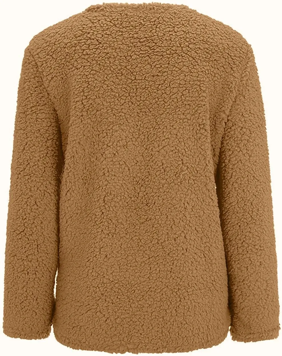 Ceboyel Women Sherpa Fleece Jacket Shearling Teddy Coats Fuzzy Casual Cardigan Trendy Winter Outerwear Outfits 2023