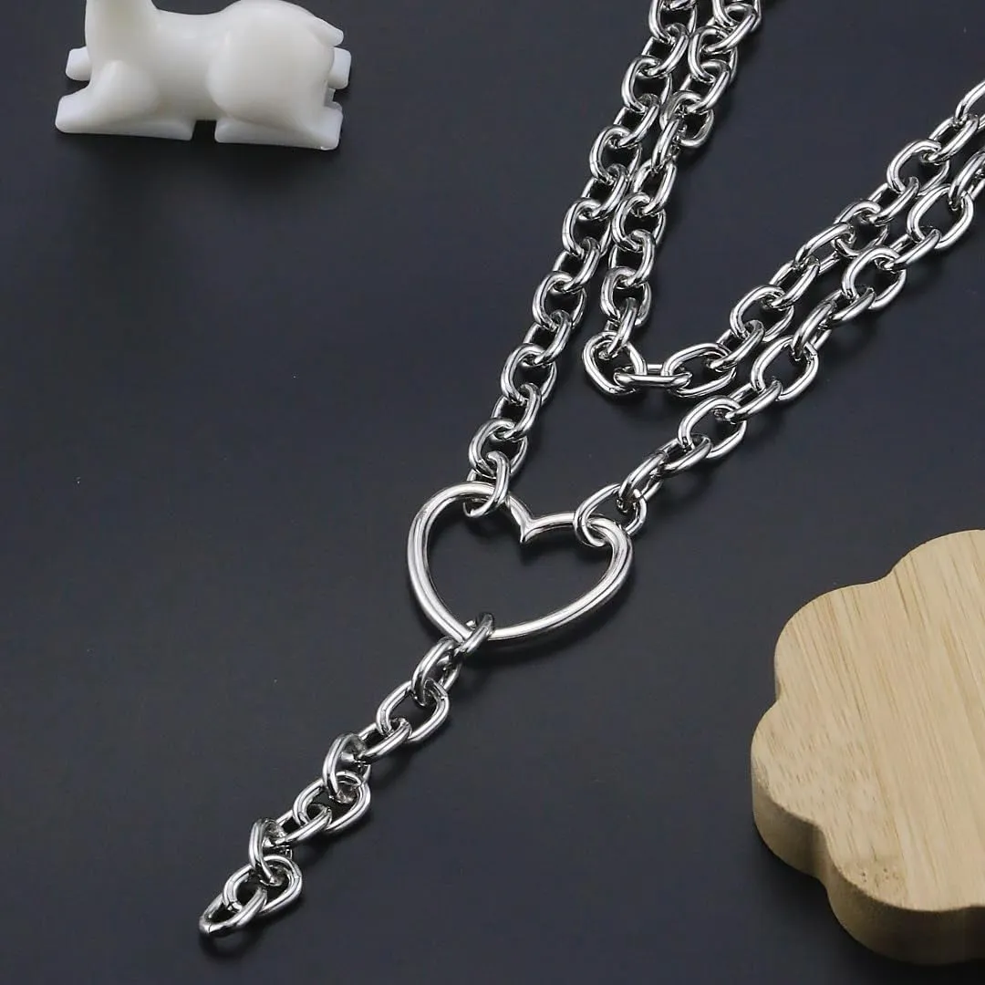 Chunky Gold Necklaces for Women Gold Layered Necklaces Punk 8090s Hip Hop Necklace Cuban Link Chain Necklaces Layered Choker Necklace Prom Jewelry Freaknik Outfit Accessories