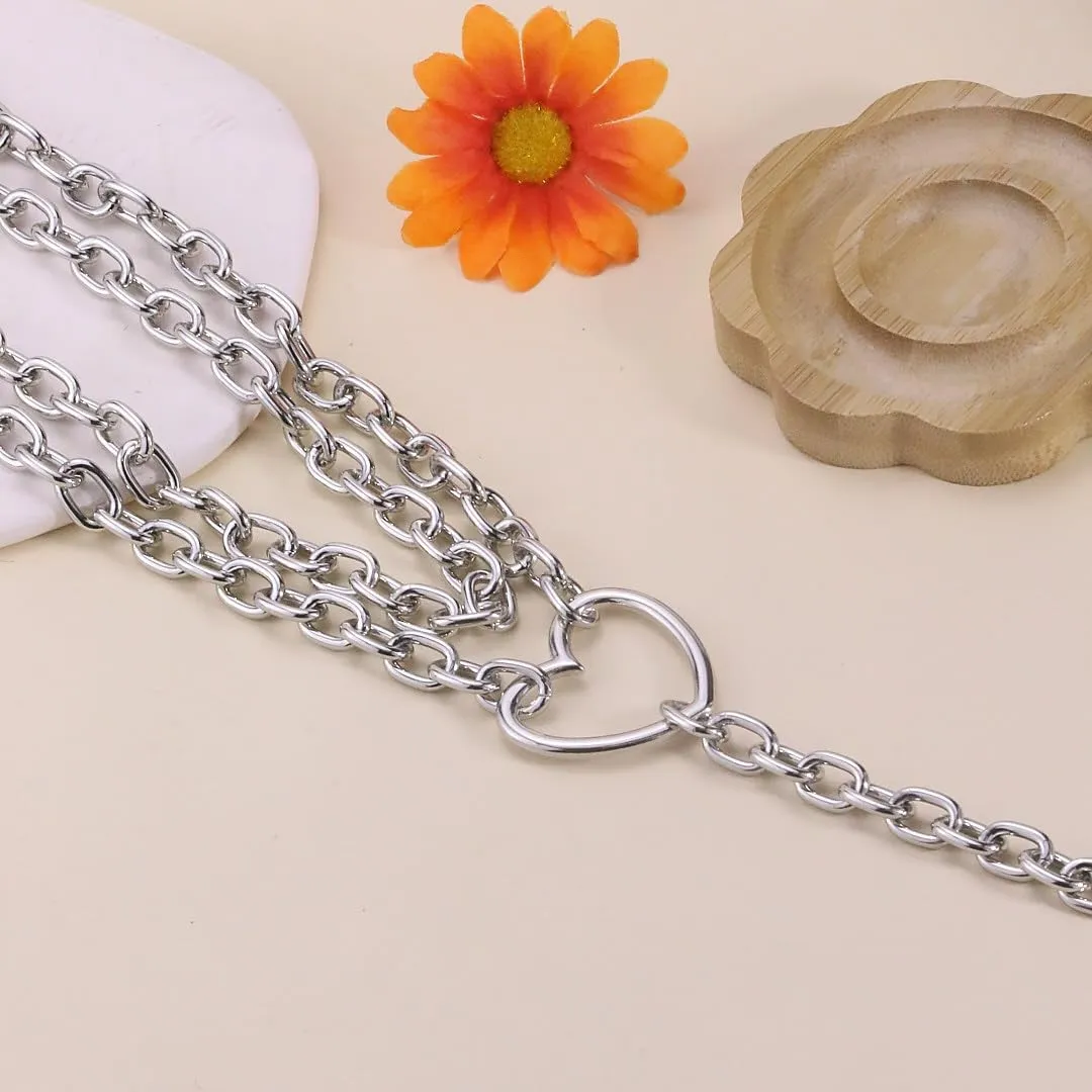 Chunky Gold Necklaces for Women Gold Layered Necklaces Punk 8090s Hip Hop Necklace Cuban Link Chain Necklaces Layered Choker Necklace Prom Jewelry Freaknik Outfit Accessories