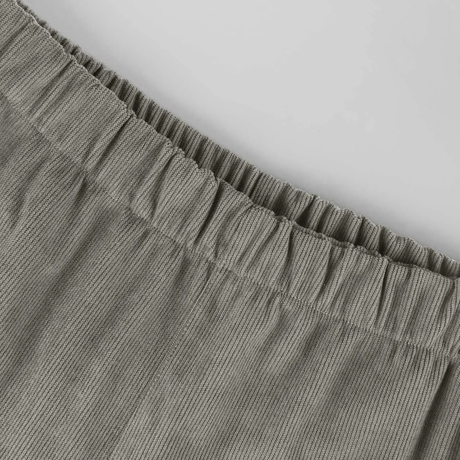 Corduroy Pants Women Casual Elastic High Waisted Flare Pants Bell Bottom Comfy Work Pants Cord Trousers Pants