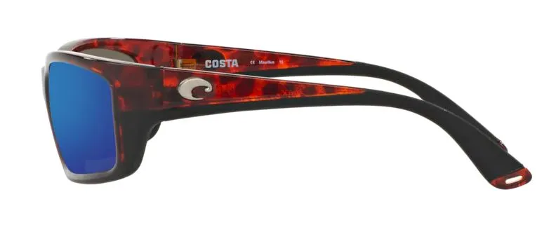 Costa Del Mar Mens Jose Tortoise Frame - Blue Mirror 580 Glass Lens - Polarized Sunglasses