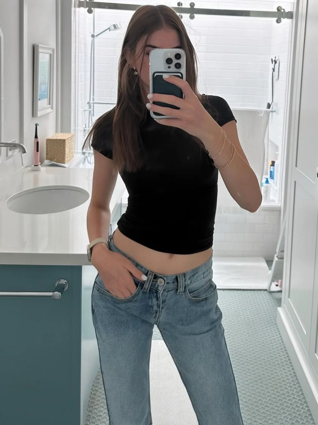 Crewneck Short Sleeve T Shirts for Women Fitted Basic TeesY2k Going Out Tops