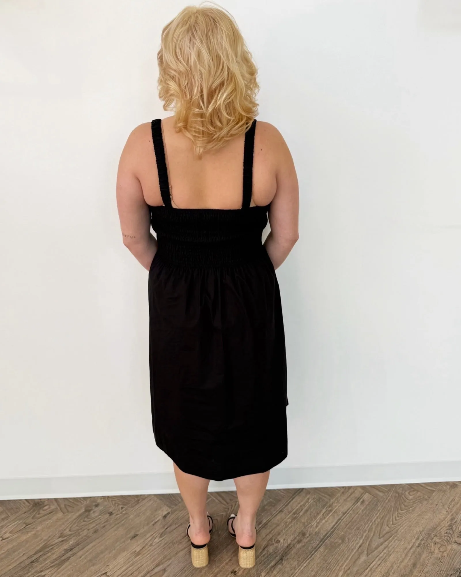 Cruz Smocked Midi Dress