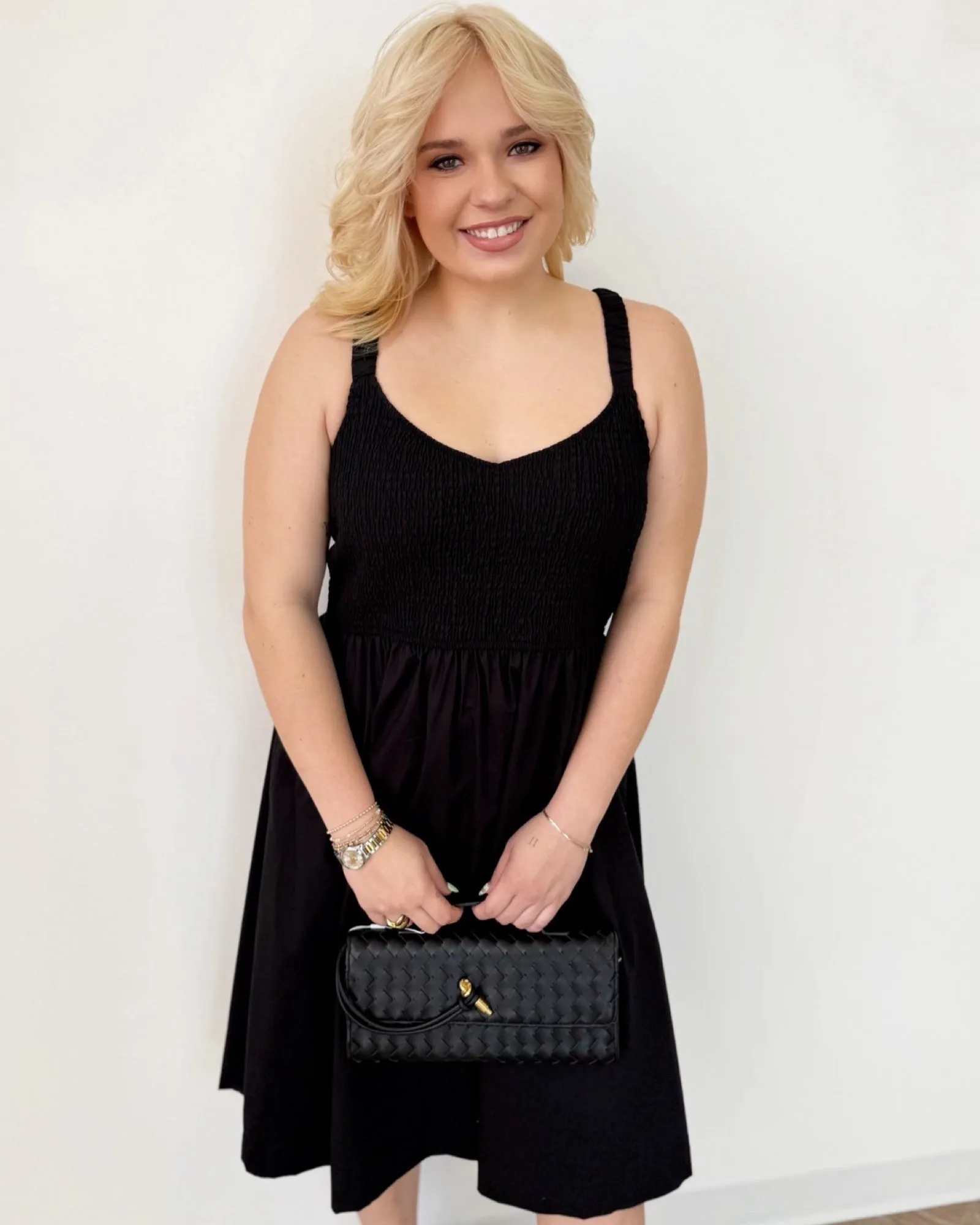 Cruz Smocked Midi Dress