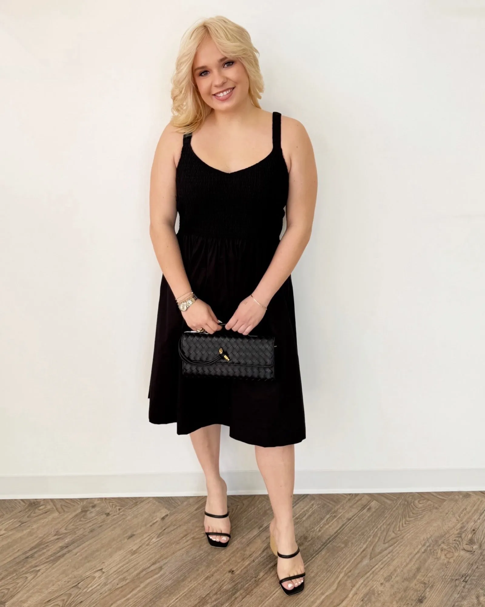 Cruz Smocked Midi Dress