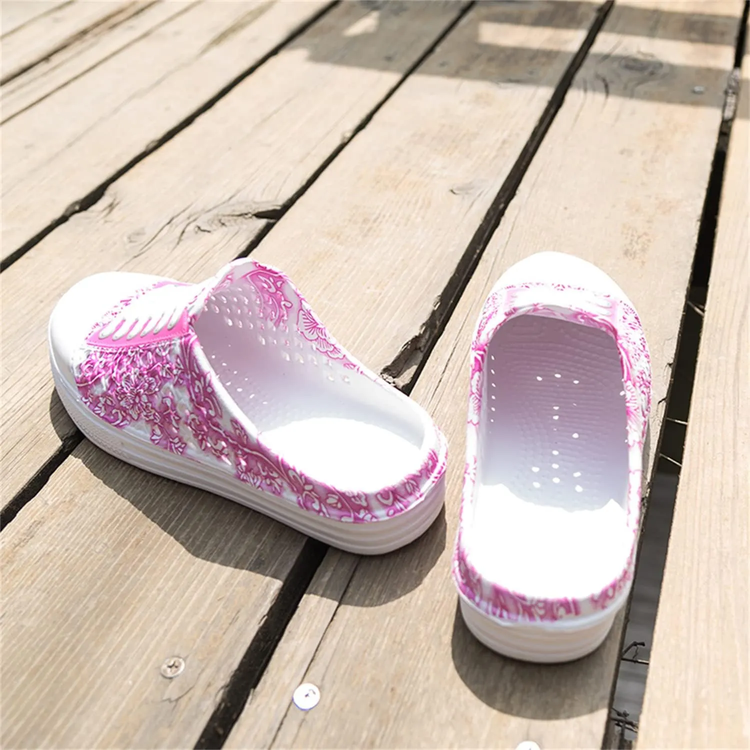 DRESER Women's Garden Clogs Breathable Shoes Bathing Shoes Beach Shoes Water Shoes Footwear Slippers Walking Shoes Home Travel Shoes