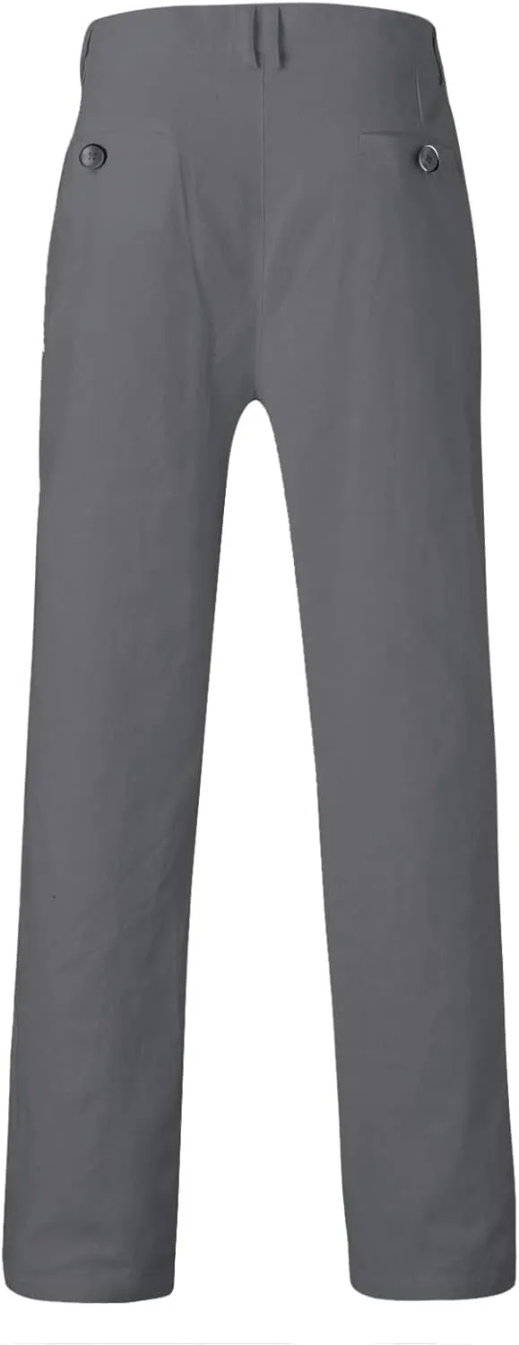 Dress Pants for Men Slim Fit Tapered Suit Trousers Casual Skinny Stretch Business Work Clothes Golf Pants