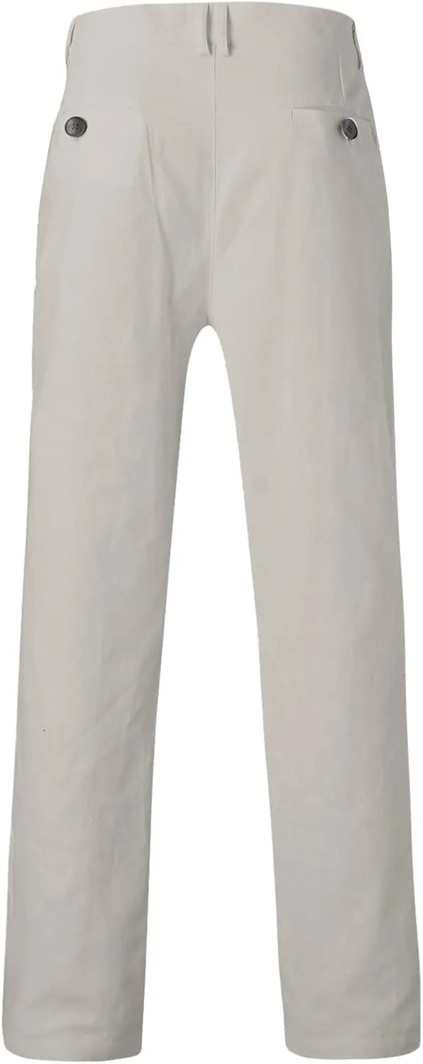 Dress Pants for Men Slim Fit Tapered Suit Trousers Casual Skinny Stretch Business Work Clothes Golf Pants