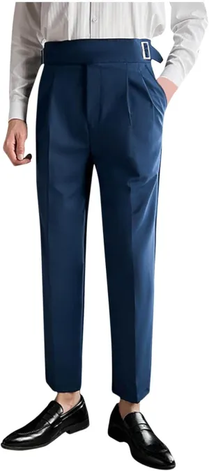 Dress Trousers for Men Stylish Slim Fit Bottoms Office Wear Tapered Pants Formal Casual Versatile Look