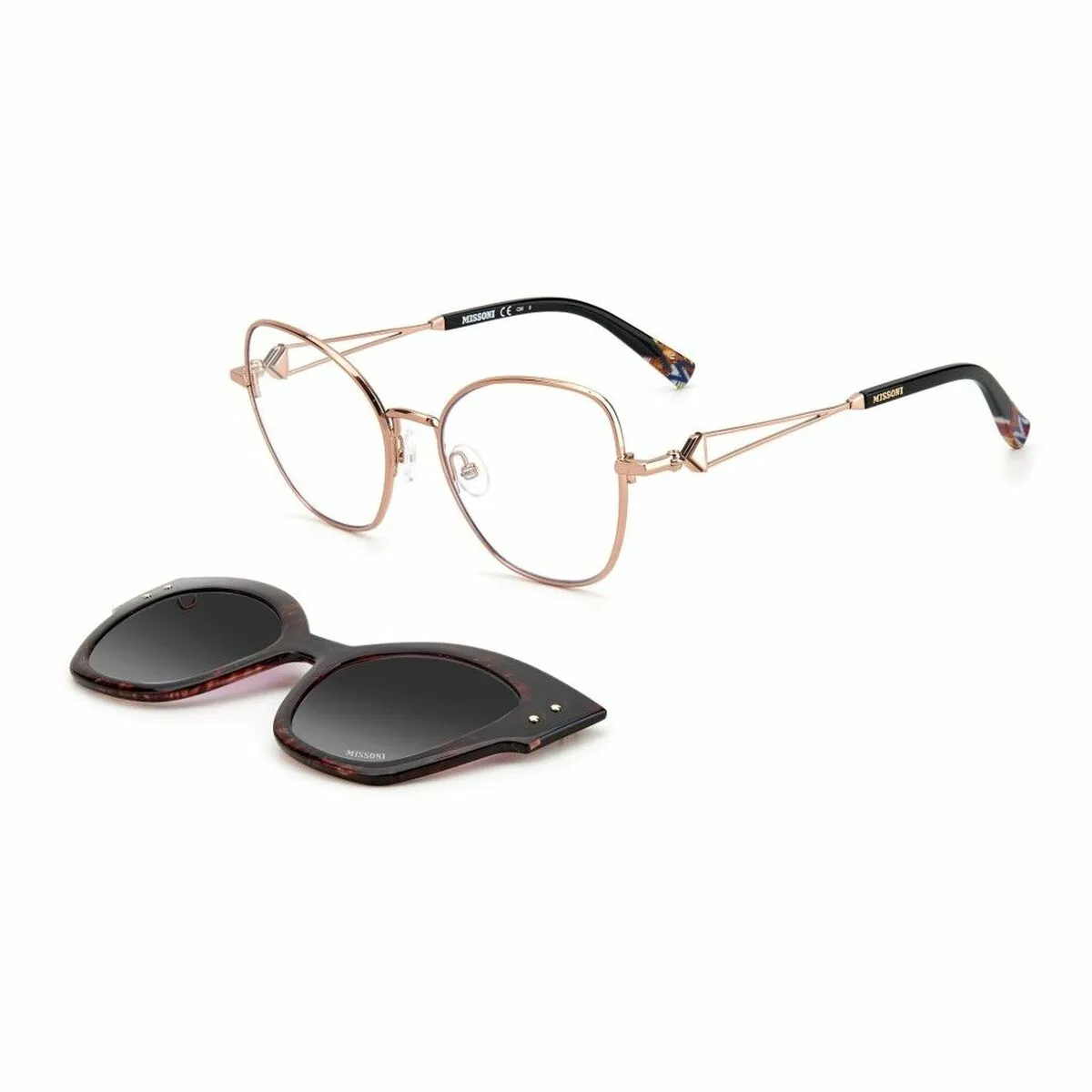 Eyeglass Frame Sunglasses By Missoni Mis0054CsDdb 53 mm Clip On