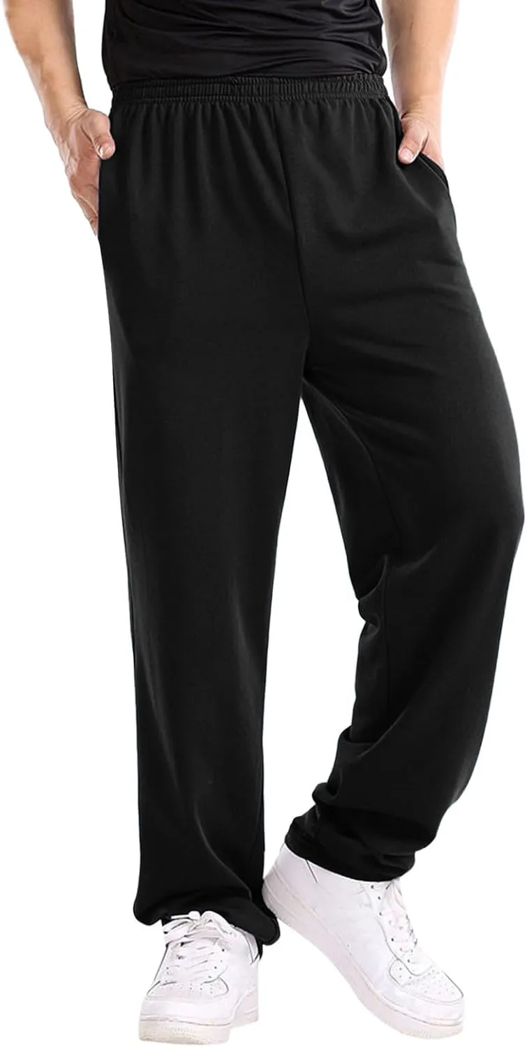 Fall Trousers Men Mens Pants for Fall Mens Cargo Trousers Cotton Slim Fit Chinos Men Open Hem Lightweight Jog Pants