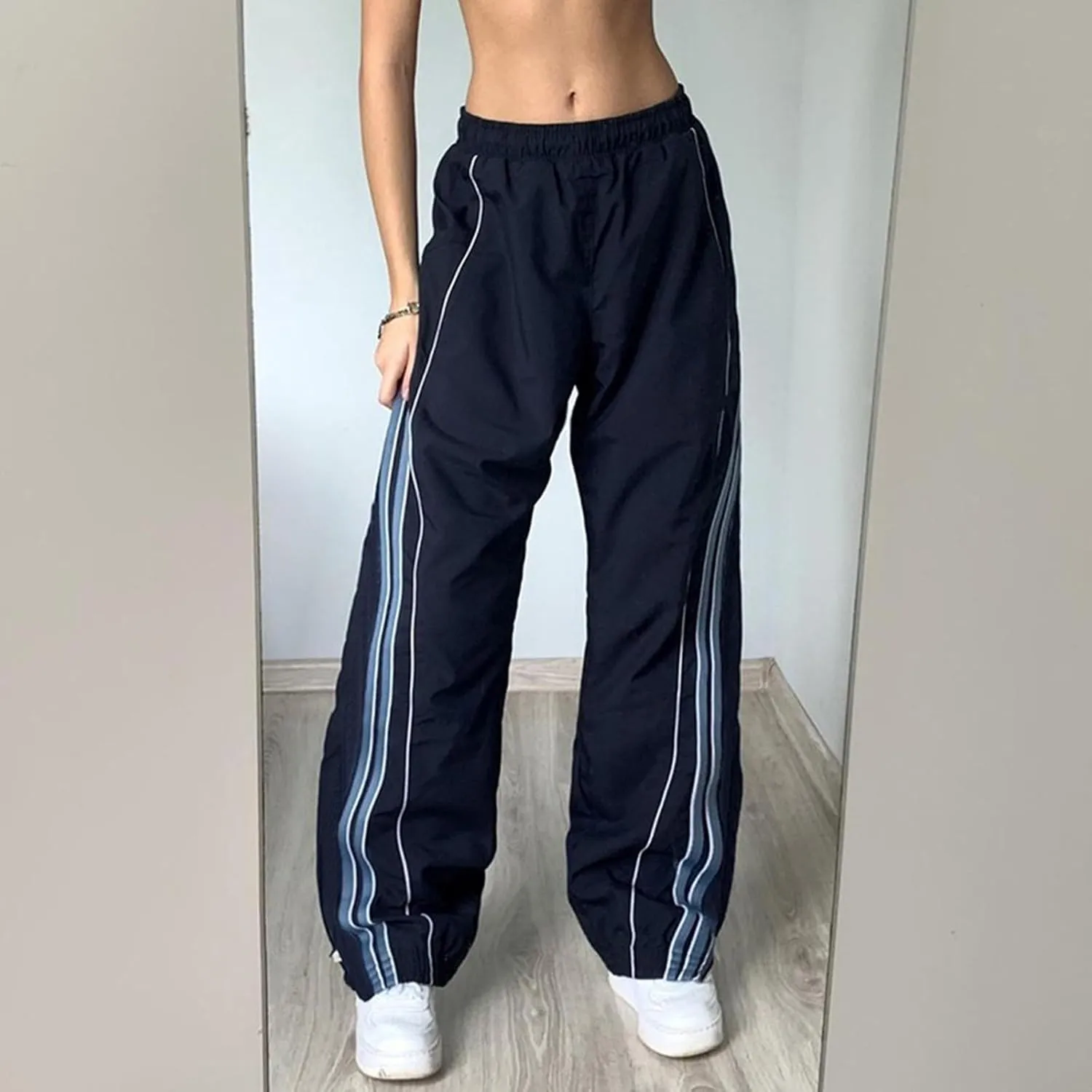 Fashion Jeans for Women Wide Leg Baggy Jeans High Waist Y2K Cargo Pants Casual Loose Boyfriends Trousers Vintage Streetwear