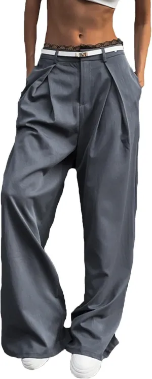 Fashion Jeans for Women Wide Leg Baggy Jeans High Waist Y2K Cargo Pants Casual Loose Boyfriends Trousers Vintage Streetwear