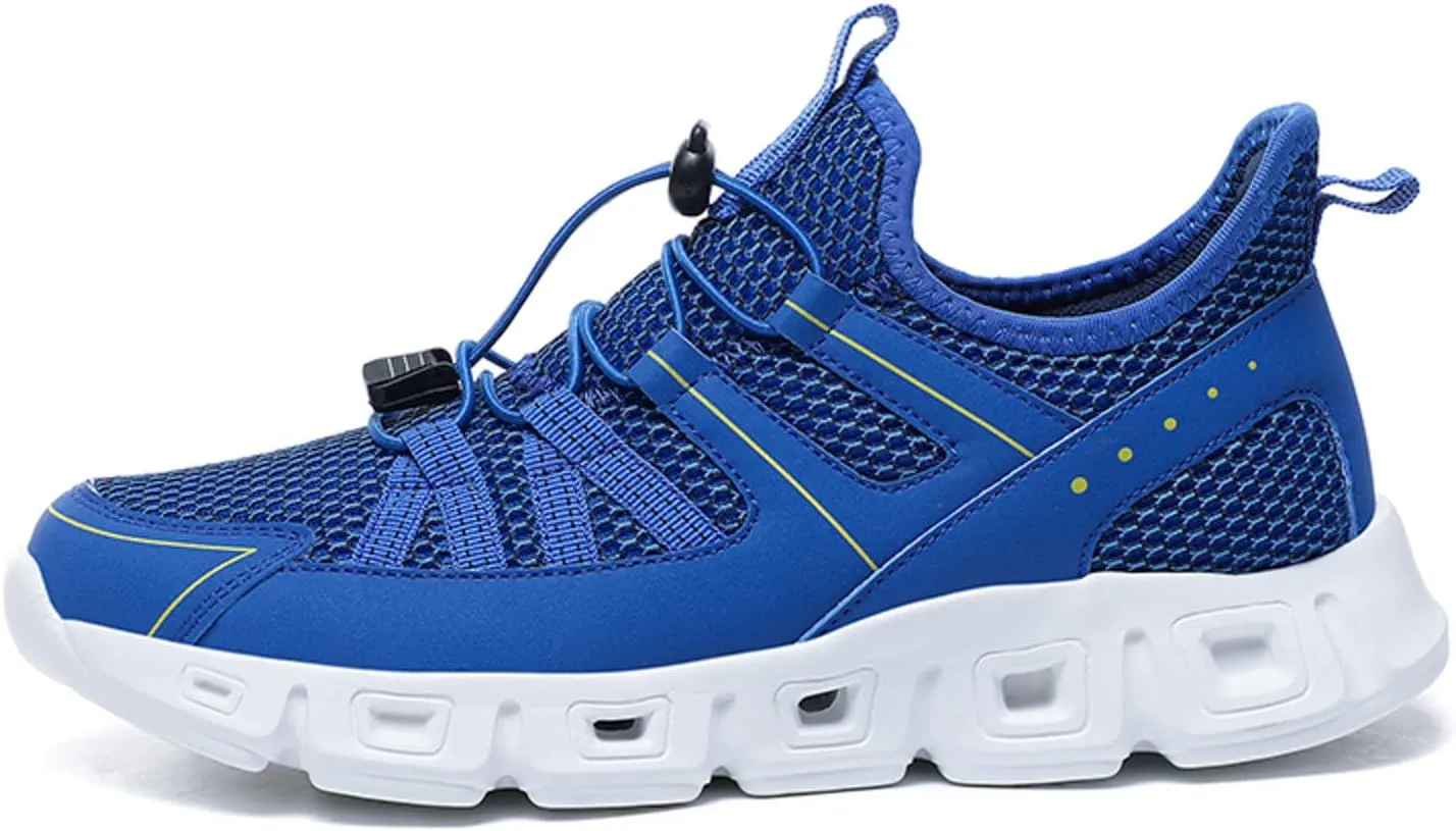 Fashion Sneakers Shoes Men Sports Shoes Fashionable New Pattern Simple Pure Color Mesh Breathable Flat Bottom Elastic